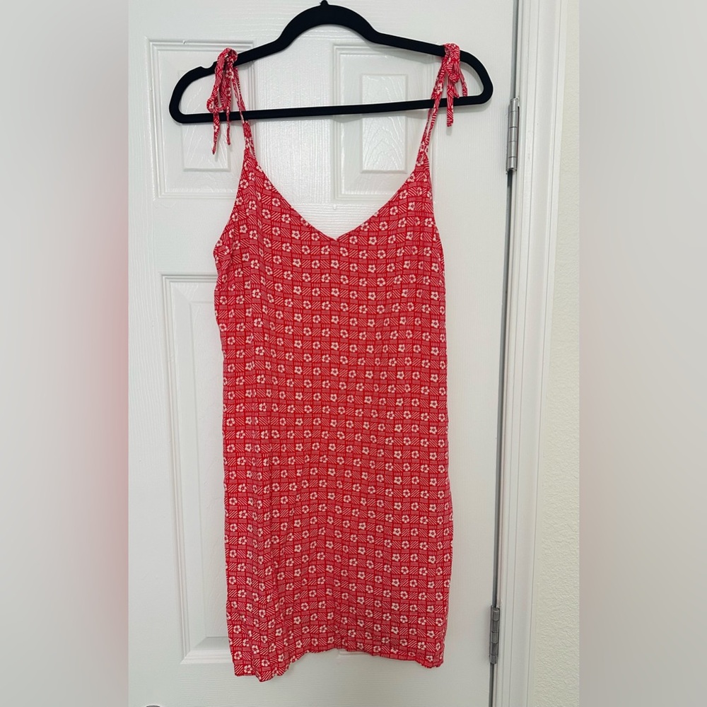 Rip Curl Red Floral Pattern Dress